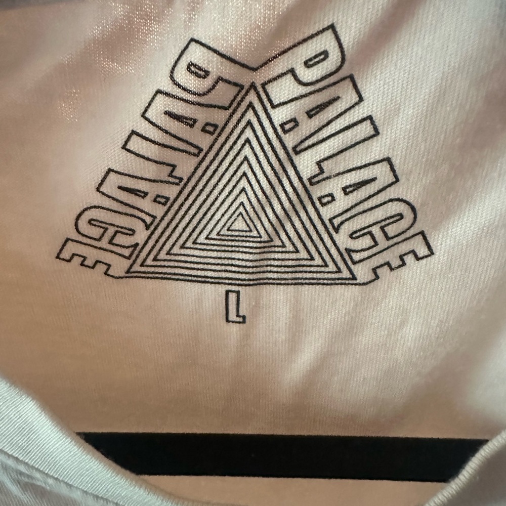 Palace white long sleeve shirt